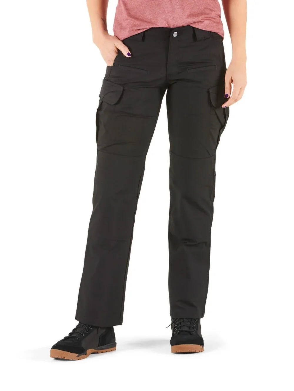 NWT 5.11 | Stryke Black Tactical Pant Straight Leg Cargo Multi Pocket Womens 10 - Picture 1 of 8